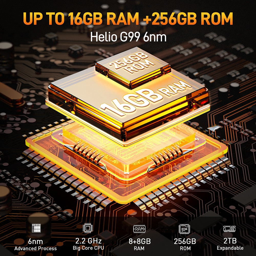 Ulefone Armor 21 8GB RAM 256GB Armazenamento Android 13 + Brinde