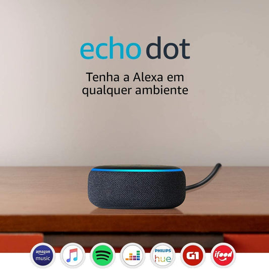 Echo Dot (3rd Generation): Smart Speaker with Alexa - Black Color