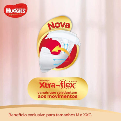 Huggies Fralda Supreme Care Hiper M, G, XG