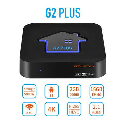 Smart TV BOX GTMEDIA G2 PLUS Android 11 Quad Core 2GB 16GB 2.4G WIFI