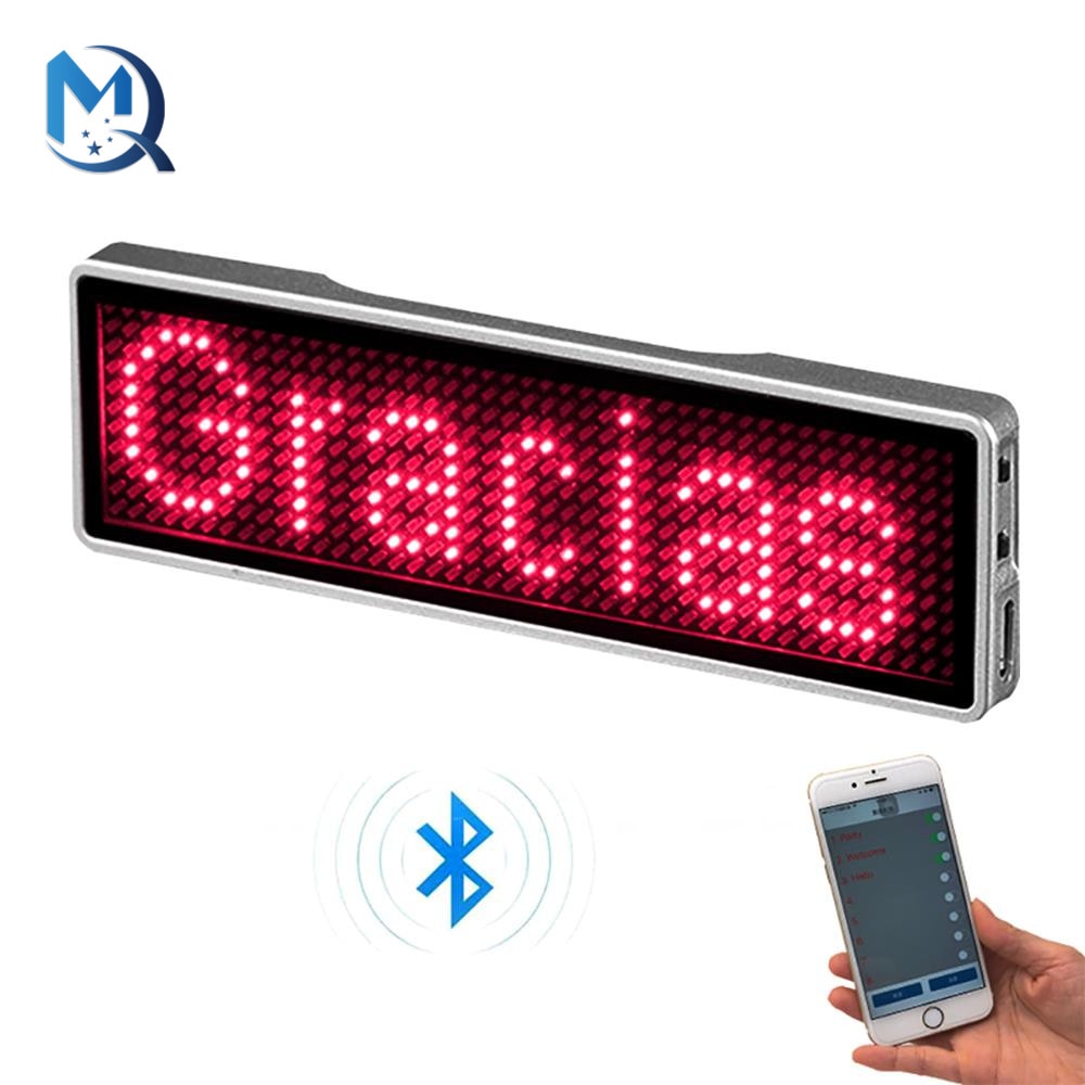 Display led Bluetooth com texto programável pelo celular para decoração