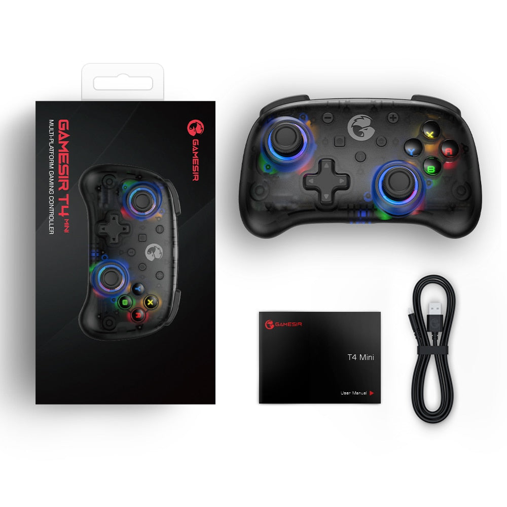 Gamepad GameSir T4 Mini/Pro 2.4G Wireless Mobile Controller Bluetooth  with 6-axis Gyro for Nintendo Switch Android iPhone PC Joystick