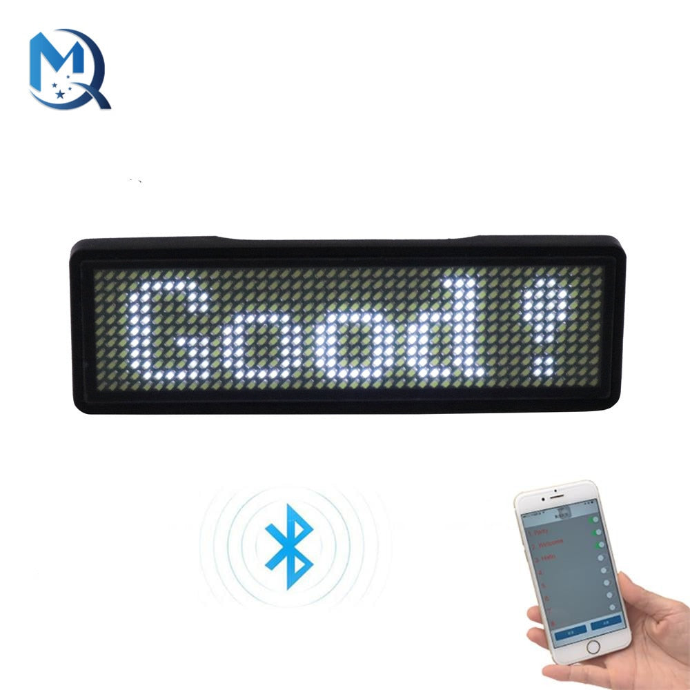 Display led Bluetooth com texto programável pelo celular para decoração