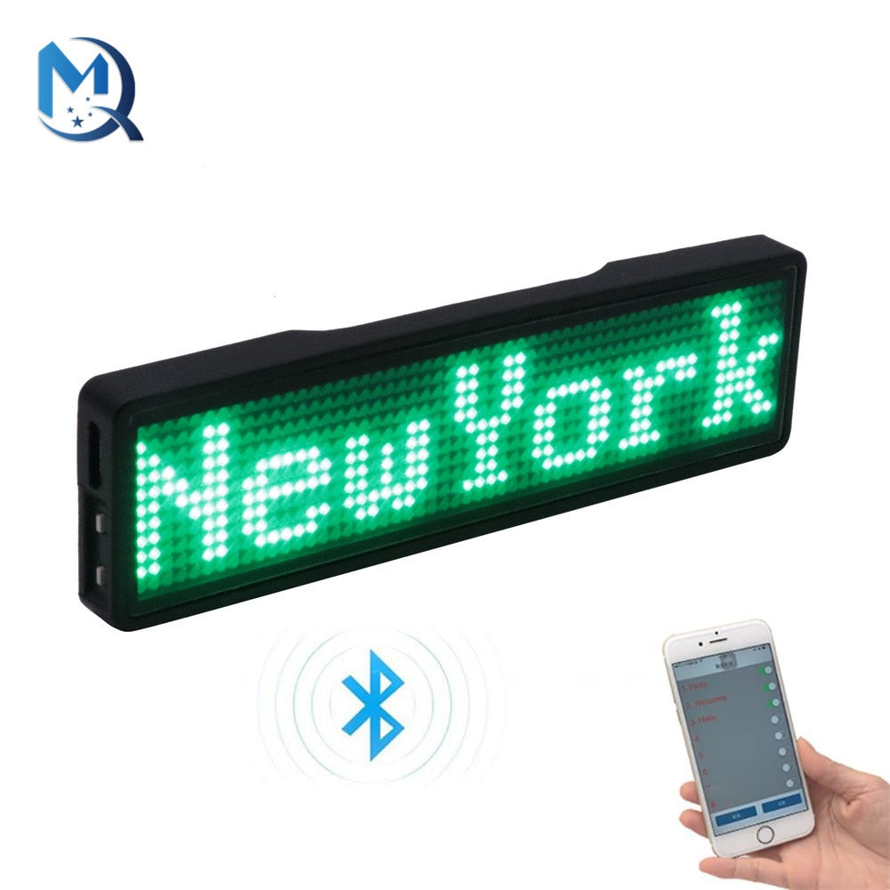 Display led Bluetooth com texto programável pelo celular para decoração