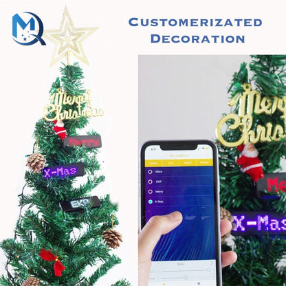 Display led Bluetooth com texto programável pelo celular para decoração