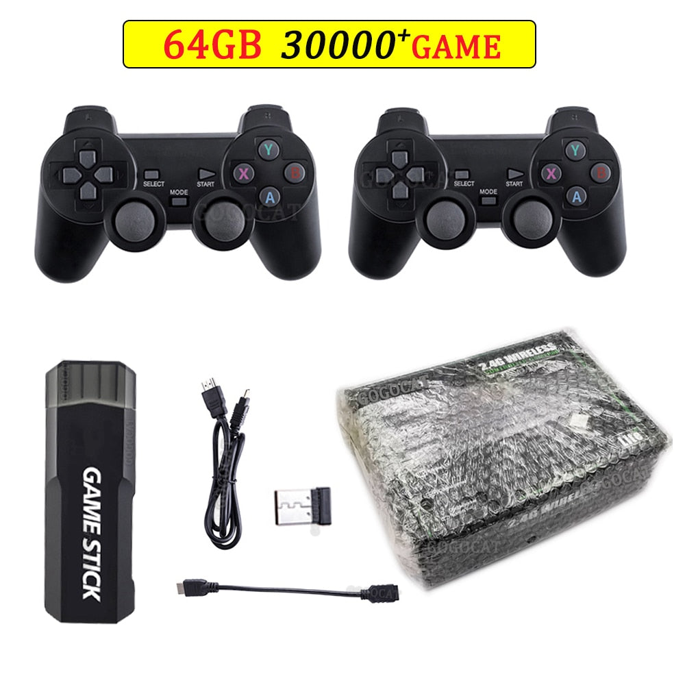 Console Game Stick 4k com Suporte +40 emuladores e possui +30mil Jogos