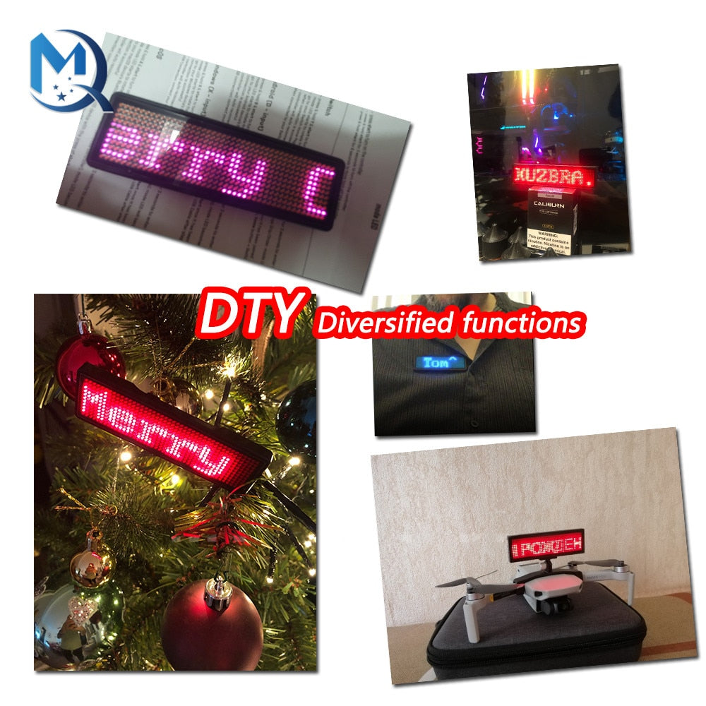 Display led Bluetooth com texto programável pelo celular para decoração