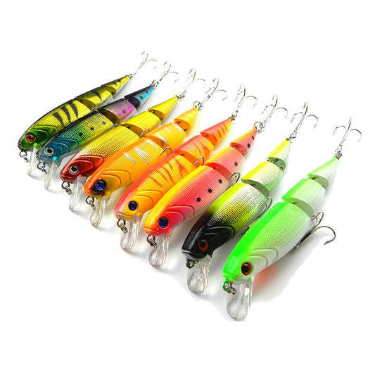 ZANLURE 8 pçs / set 10.5 cm 14g Isca De Pesca Isca Minow Pesca 1.2 m - 1.8 m de Profundidade Artificial Duro Iscas