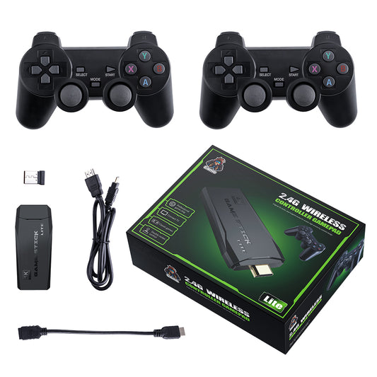 Console Game Stick Mini Retro 4K 10000+ jogos 2 Controle sem Fio PS1/Arcade/SEGA/SNES/Nintendo