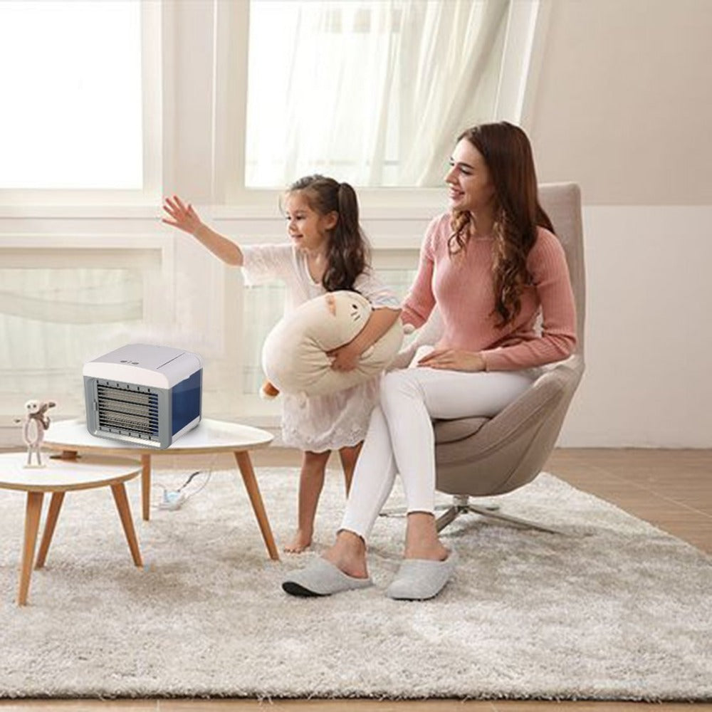 Portable air conditioning humidifier and purifier