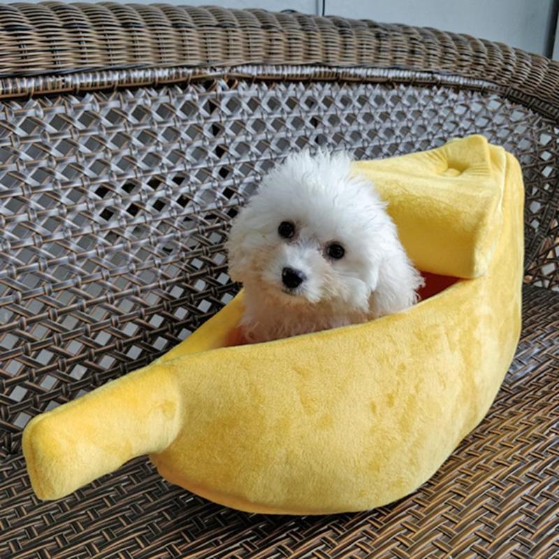 Portable bed for Pet format Banana