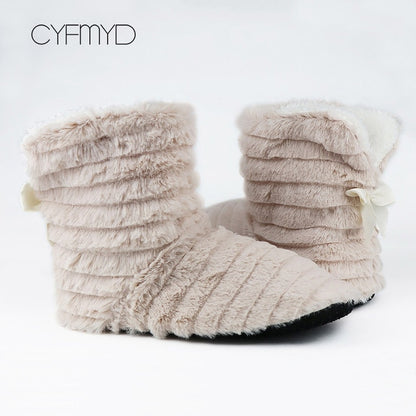 Plush winter boots