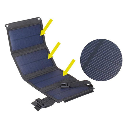 20W Portable Solar Panel USB Charger