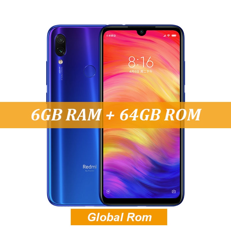 Celular Xiaomi Redmi Note 7 4GB de RAM 64GB de Armazenamento