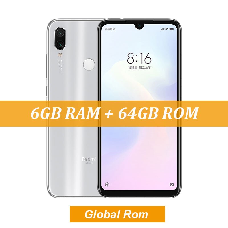 Celular Xiaomi Redmi Note 7 4GB de RAM 64GB de Armazenamento