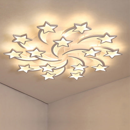 Luminária LED com design elegante Estrela Cadente