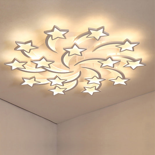 LED lamp with elegant shooting star design