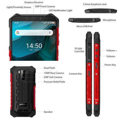 Celular Ulefone Armor x5 3GB de RAM 32GB Armazenamento NFC