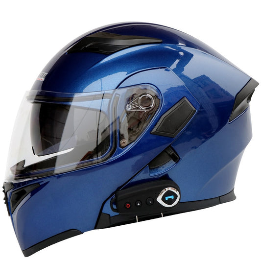 Capacete moderno com Bluetooth e radio FM