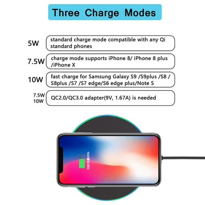 10W wireless cell charger