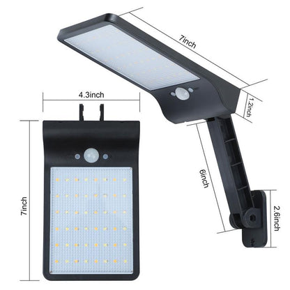 Refletor LED com energia solar e controle remoto