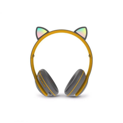 Fones de ouvido gato bonito sem fio