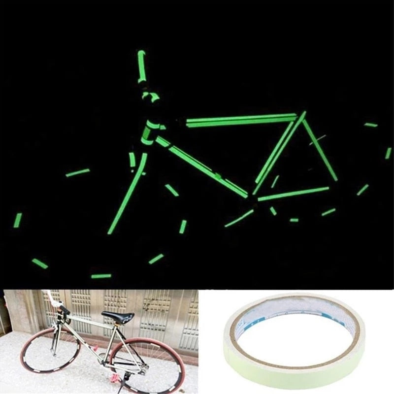 Fita adesiva luminosa para bicicletas, vara de pesca em geral