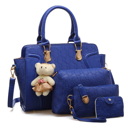 bolsa azul crossbody store uau