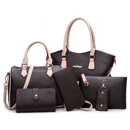 Kit 6 conjunto Bolsas em Couro