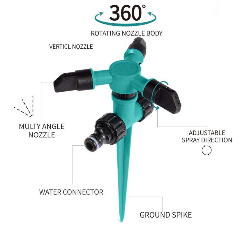 360 degree garden sprinkler